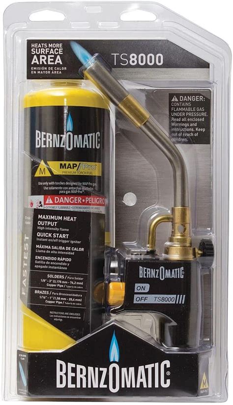 Ideal for soldering, brazing, heat treating and light welding, the ultra-swirl flame provides maximum heat output for large diameter works. . Bernzomatic ts8000 recall